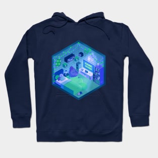 Isometric Gaming Room Hoodie